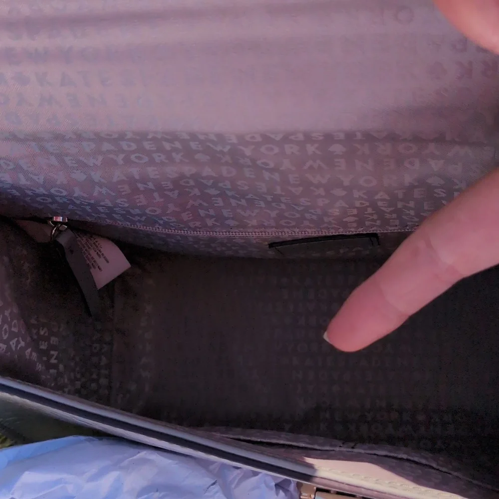 Kate Spade Doris Knightsbridge Grey Crocodile Emboss Leather Crossbody Satchel - Picture 9 of 14